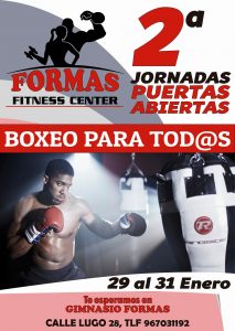 El albacete&ntilde;o gimnasio Formas ofrece sus segundas jornadas de puertas abiertas del 29 al 31 de enero de 2018