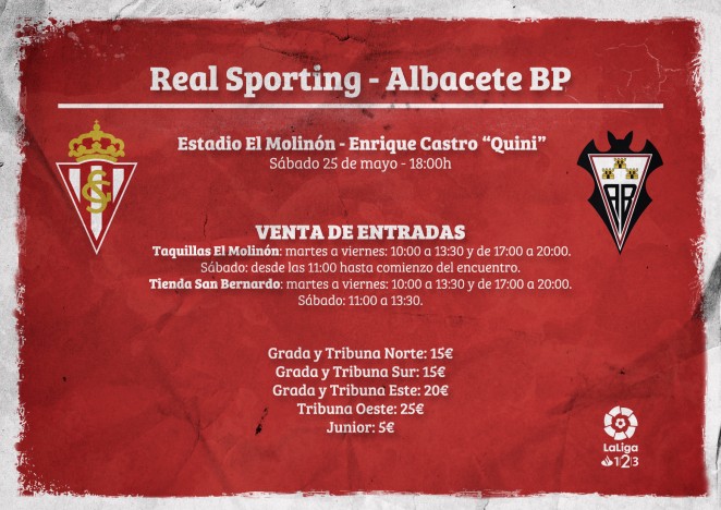 El Sporting pone a la venta las entradas para la visita del Albacete ...
